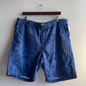 Blue Floral Shorts 9” New With Tags
